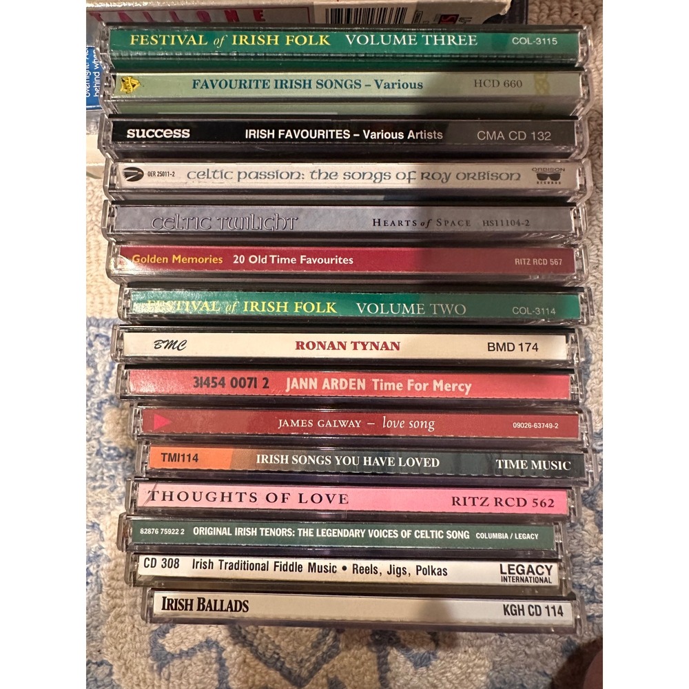 15 Irish Folk Celtic‎ Music CD Lot  Ronan Tynan James Galway VG+